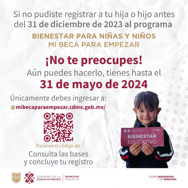Esta fue la publicación que compartió el Fibien sobre la nueva fecha de registro de la beca. (Foto: Redes sociales)